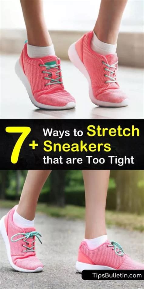 how to stretch tight trainers.